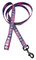 Harley-Davidson 1 in. Reflective Willie G Skull Dog Leash - 6 ft. Pink & Purple - Wisconsin Harley-Davidson