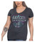 Harley-Davidson Women's Embellished Shield V-Neck Short Sleeve Tee, Charcoal - Wisconsin Harley-Davidson