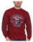 Harley-Davidson Men's V-Twin Powered Long Sleeve Crew-Neck Cotton Shirt, Red - Wisconsin Harley-Davidson