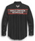 Harley-Davidson Free Shipping - Harley-Davidson Men's Chest Stripe Long Sleeve Woven Shirt, Black 96304-20VM - Free Shipping on many products plus Orders Over $99
