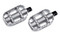 Harley-Davidson 80GRIT Passenger Footpegs, Multi-Fit Item - Raw Silver 50501603 - Wisconsin Harley-Davidson