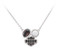 Harley-Davidson Women's Two Stone Cluster B&S Pendent Necklace, Sterling Silver - Wisconsin Harley-Davidson
