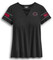 Harley-Davidson Women's Mesh V-Neck Short Sleeve T-Shirt - Black 96412-20VW - Wisconsin Harley-Davidson