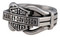 Harley-Davidson Men's Vintage B&S Hardware Ring Band - Stainless Steel, Silver - No Hassle Returns at Wisconsin Harley