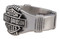 Harley-Davidson Men's Nut & Coil Bar & Shield Ring Band -Stainless Steel, Silver - No Hassle Returns at Wisconsin Harley