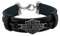 Harley-Davidson Men's Nut & Coil B&S Leather Bracelet - Stainless Steel, Black - Wisconsin Harley-Davidson