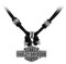 Harley-Davidson Men's Vintage B&S Hardware & Leather Loop Necklace - Steel - Wisconsin Harley-Davidson
