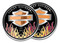 Harley-Davidson Bar & Shield Logo w/Colorful Flames Metal Challenge Coin, 1.75in - Wisconsin Harley-Davidson