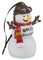 Harley-Davidson Custom Sculpted Biker Snowman LED Ornament - White HDX-99208 - Wisconsin Harley-Davidson