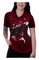 Liberty Wear Women's Embellished Splatter Bike Slit Short Sleeve Tee - Burgundy - Wisconsin Harley-Davidson