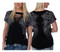 Liberty Wear Women's Rise Above Embellished Winged Dolman Sleeve Tee - Black - No Hassle Returns at Wisconsin Harley