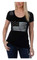 Liberty Wear Women's Liberty Flag Scoop Neck Casual Short Sleeve Tee - Black - Wisconsin Harley-Davidson