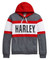 Harley-Davidson Men's Colorblocked Striped Slim Fit Pullover Hoodie 98678-20VM - Wisconsin Harley-Davidson