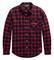 Harley-Davidson Men's Rider Spirit Slim Fit Plaid Woven Shirt, Red 98661-20VM - Wisconsin Harley-Davidson