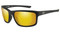 Harley-Davidson Men's Twin Sunglasses, Orange Mirror Lenses & Matte Black Frames - Wisconsin Harley-Davidson