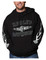 Harley-Davidson Men's Ghosted Flames Pullover Poly-Blend Fleece Hoodie, Black - Wisconsin Harley-Davidson