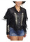 Liberty Wear Women's Bad to the Bone Fringe Sheep Nappa Leather Jacket, Black - Wisconsin Harley-Davidson