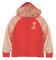 Harley-Davidson Big Girls' #1 Logo Colorblocked Zippered Knit Hoodie - Pink - Wisconsin Harley-Davidson