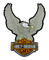 Harley-Davidson 3.5 in Embroidered Silver Eagle Bar & Shield Emblem Sew-On Patch - Wisconsin Harley-Davidson