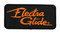 Harley-Davidson 4in Embroidered Electra Glide Emblem Sew-On Patch - Black/Orange - Wisconsin Harley-Davidson