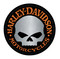 Harley-Davidson 4 inch Willie G Skull Reflective Embroidered Emblem Sew-On Patch - No Hassle Returns at Wisconsin Harley