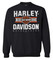 Harley-Davidson Men's Varsity B&S Logo Pullover Fleece Sweatshirt, Black - Wisconsin Harley-Davidson