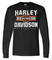 Harley-Davidson Men's Varsity B&S Logo Long Sleeve Crew-Neck Shirt - Black - Wisconsin Harley-Davidson