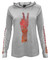 Harley-Davidson Women's Peace Sign Long Sleeve Lightweight Hooded Pullover- Gray - Wisconsin Harley-Davidson