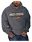 Harley-Davidson Men's Charges Pullover Poly-Blend Hoodie, Charcoal Heather - Wisconsin Harley-Davidson