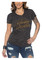 Harley-Davidson Women's Bonneville Rhinestone V-Neck Short Sleeve Tee - Heather - Wisconsin Harley-Davidson