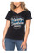 Harley-Davidson Women's Farewell Foiled V-Neck Short Sleeve Cotton Tee, Black - Wisconsin Harley-Davidson
