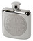Harley-Davidson Engraved Circle H-D Logo Stainless Steel Hip Flask - Silver - Wisconsin Harley-Davidson
