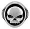 Harley-Davidson Men's Willie G Skull Stainless Steel Metal Ring - Silver/Black - Wisconsin Harley-Davidson