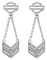 Harley-Davidson Women's Insignia Bling Chandelier Drop Earrings, Sterling Silver - Wisconsin Harley-Davidson