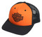 Harley-Davidson Men's Classic B&S Snapback Two-Tone Trucker Cap - Orange/Black - Wisconsin Harley-Davidson