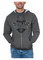 Harley-Davidson Men's Sentinel H-D Zip-Up Cotton-Blend Hoodie, Charcoal Heather - Wisconsin Harley-Davidson