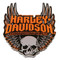 Harley-Davidson Cut-Out Winged Skull Hard Acrylic Magnet - 3 x 2.5 inches - Wisconsin Harley-Davidson