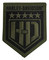 Harley-Davidson 3.5 in. H-D Military Shield Emblem Sew-On Patch - Green/Black - Wisconsin Harley-Davidson