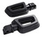 Harley-Davidson Empire Passenger Cut-Out Footpegs - Black Finish 50501831 - Wisconsin Harley-Davidson