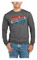 Harley-Davidson Men's Oil Sign Long Sleeve Crew-Neck Shirt - Heather Gray - Wisconsin Harley-Davidson