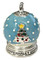 Harley-Davidson Snow Globe Metal Bell Ornament w/Black Cord - Silver Finish - Wisconsin Harley-Davidson