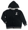 Harley-Davidson Little Boys' #1 Logo Patch Knit Varsity Hooded Jacket - Black - Wisconsin Harley-Davidson