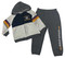 Harley-Davidson Little Boys' 2-Piece Toddler Fleece Hooded Jogger Set - Gray - Wisconsin Harley-Davidson