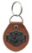 Harley-Davidson Classic Bar & Shield Logo Vinyl Fob Key Chain - Brown & Silver - Wisconsin Harley-Davidson