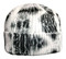 That's A Wrap Women's Marblehead Tie-Dye Print Knit Beanie Cap - Black/White - Wisconsin Harley-Davidson