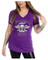 Liberty Wear Women's Embellished Legendary Racer Short Sleeve Tee - Purple - Wisconsin Harley-Davidson