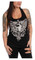 Liberty Wear Women's Embellished Free Spirit Tank Top, Twisted Racerback - Black - Wisconsin Harley-Davidson