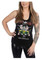 Liberty Wear Women's Embellished Stay Wild V-Neck Halter Top, Slit Back - Black - Wisconsin Harley-Davidson