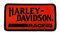 Harley-Davidson 4 in. Embroidered Vintage Racing H-D Text Emblem Sew-On Patch - Wisconsin Harley-Davidson