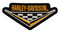 Harley-Davidson 4 in. Embroidered Nostalgia H-D Checker Tri Emblem Sew-On Patch - Wisconsin Harley-Davidson
